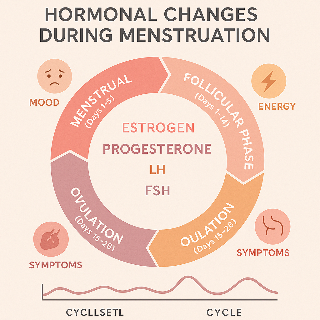 Understanding Hormonal Changes During Menstruation: Phases, Hormones, and Symptoms