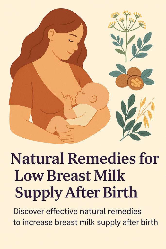 Natural Remedies for Low Breast Milk Supply After Birth