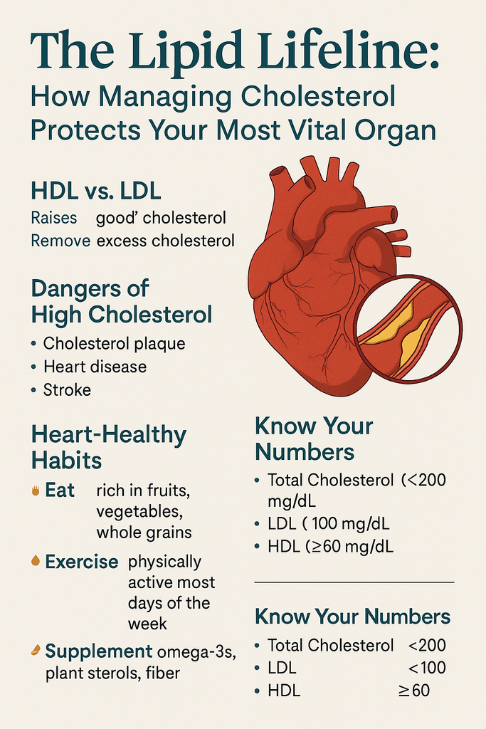 The Lipid Lifeline: How Managing Cholesterol Protects Your Most Vital Organ