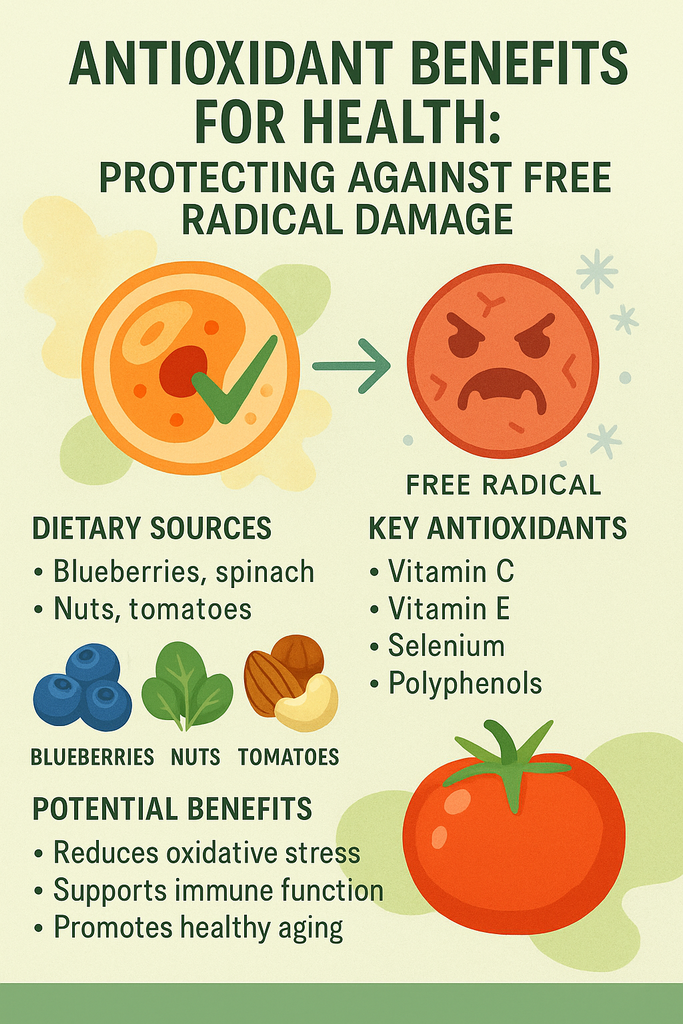 Antioxidant Benefits for Health: Protecting Against Free Radical Damage