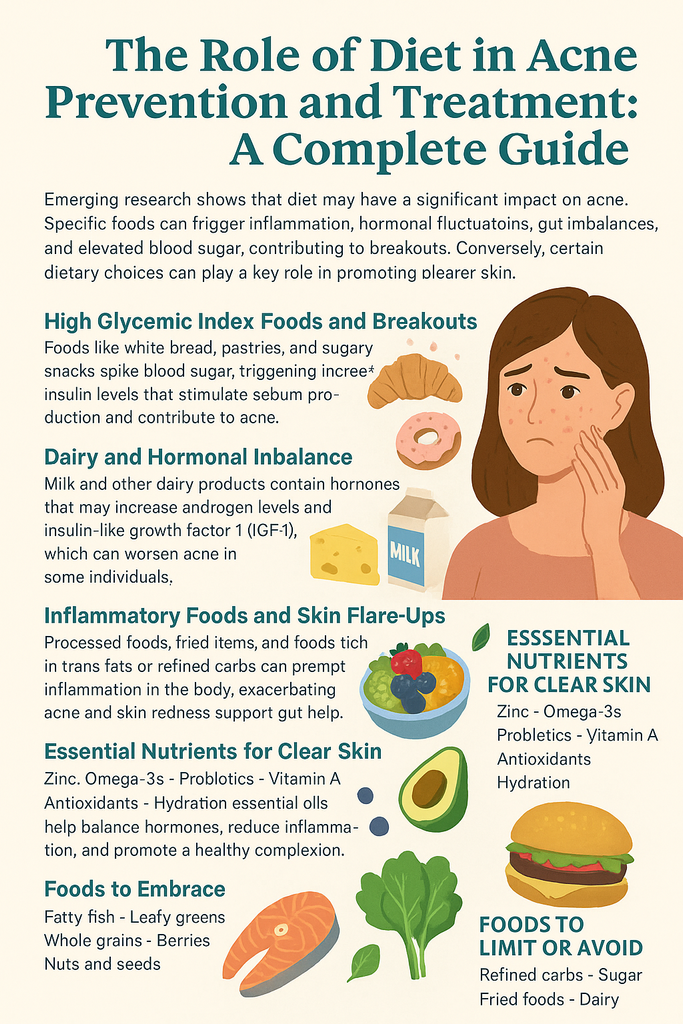 The Role of Diet in Acne Prevention and Treatment: A Complete Guide