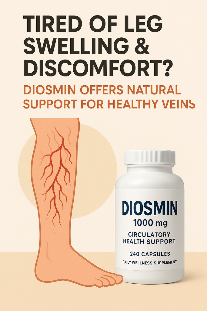 Tired of Leg Swelling & Discomfort? Discover How Diosmin Supports Healthy Veins Naturally