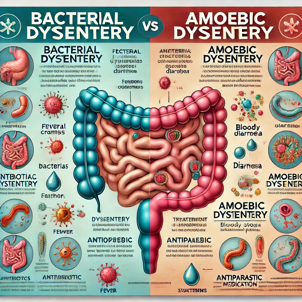Differentiating Dysentery: Bacterial vs. Amoebic Causes and Treatment