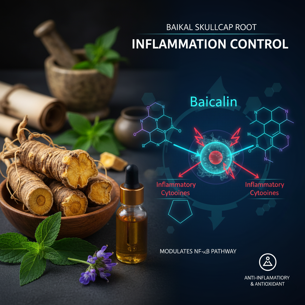 Harnessing Baicalin and Wogonin: How Baikal Skullcap Reduces Inflammation