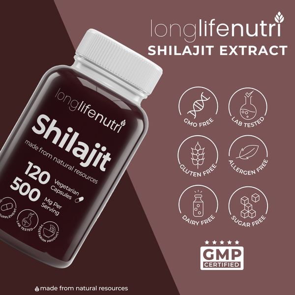 Shilajit 500mg - 120 Vegetarian Capsules
