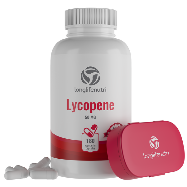 Lycopene 50 mg - 180 Vegetarian Capsules LongLifeNutri