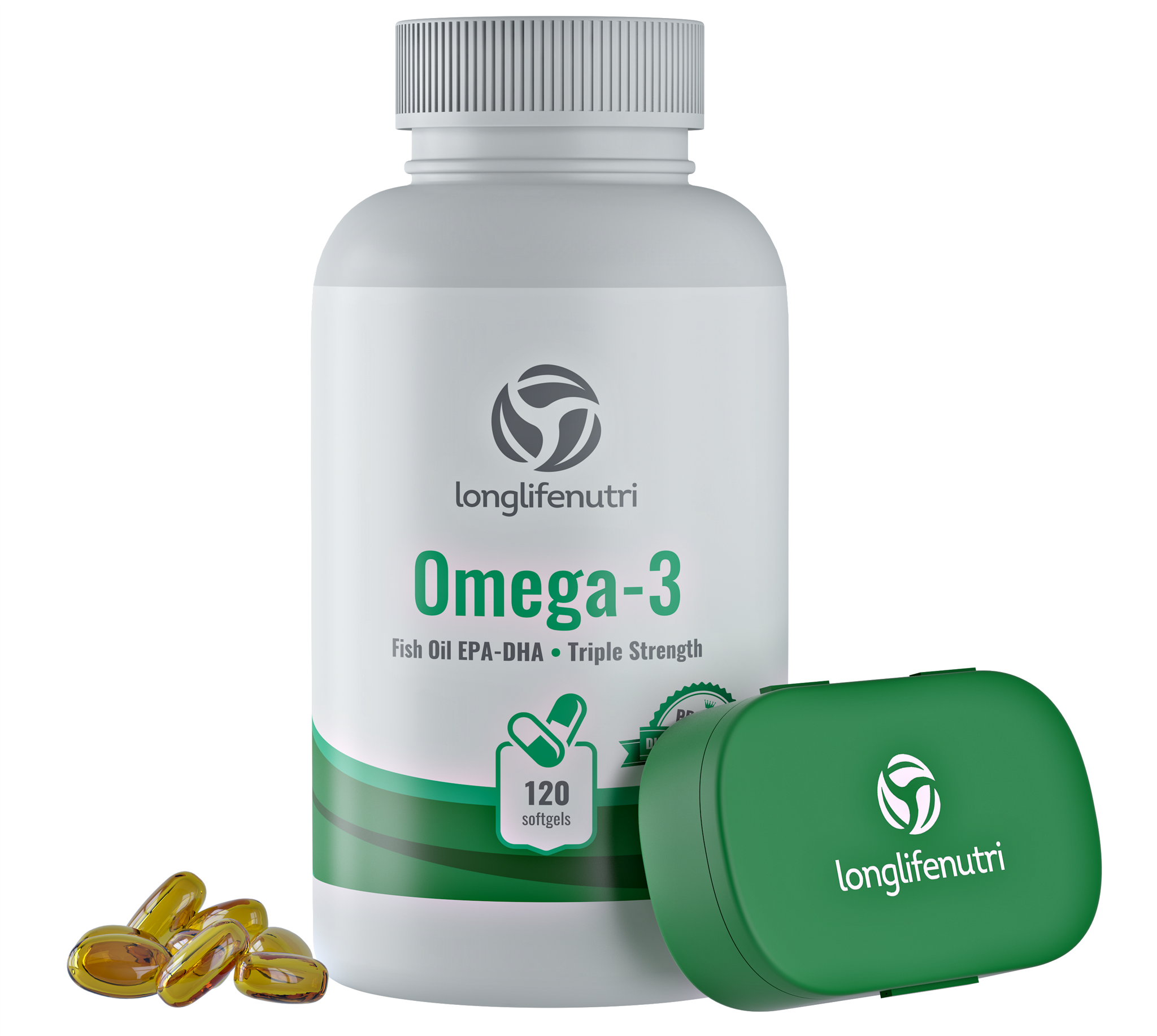 Omega 3 Fish Oil 1000 mg - 120 Softgels