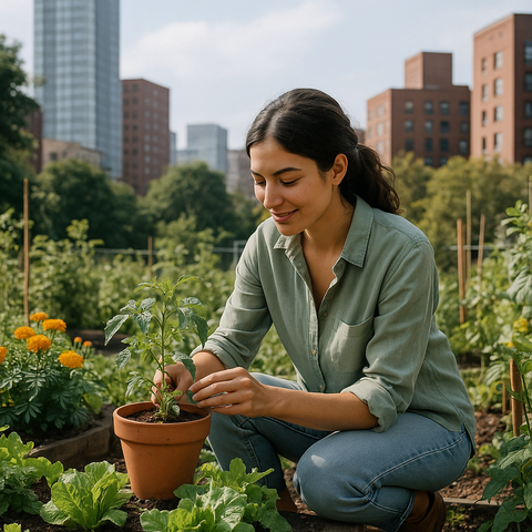 How Urban Gardening Improves Air Quality & Reduces Stress