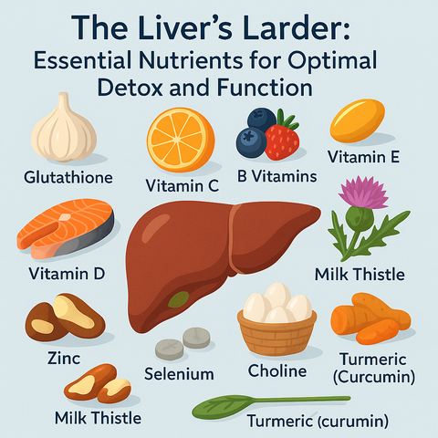 The Liver's Larder: Essential Nutrients for Optimal Detox and Function