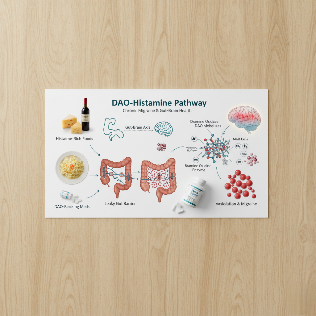 The DAO-Histamine Pathway: An Explainer on Chronic Migraine and Gut-Brain Health