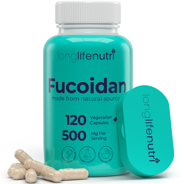 Fucoidan 500mg - 120 Vegetarian Capsules, Brown Seaweed Extract