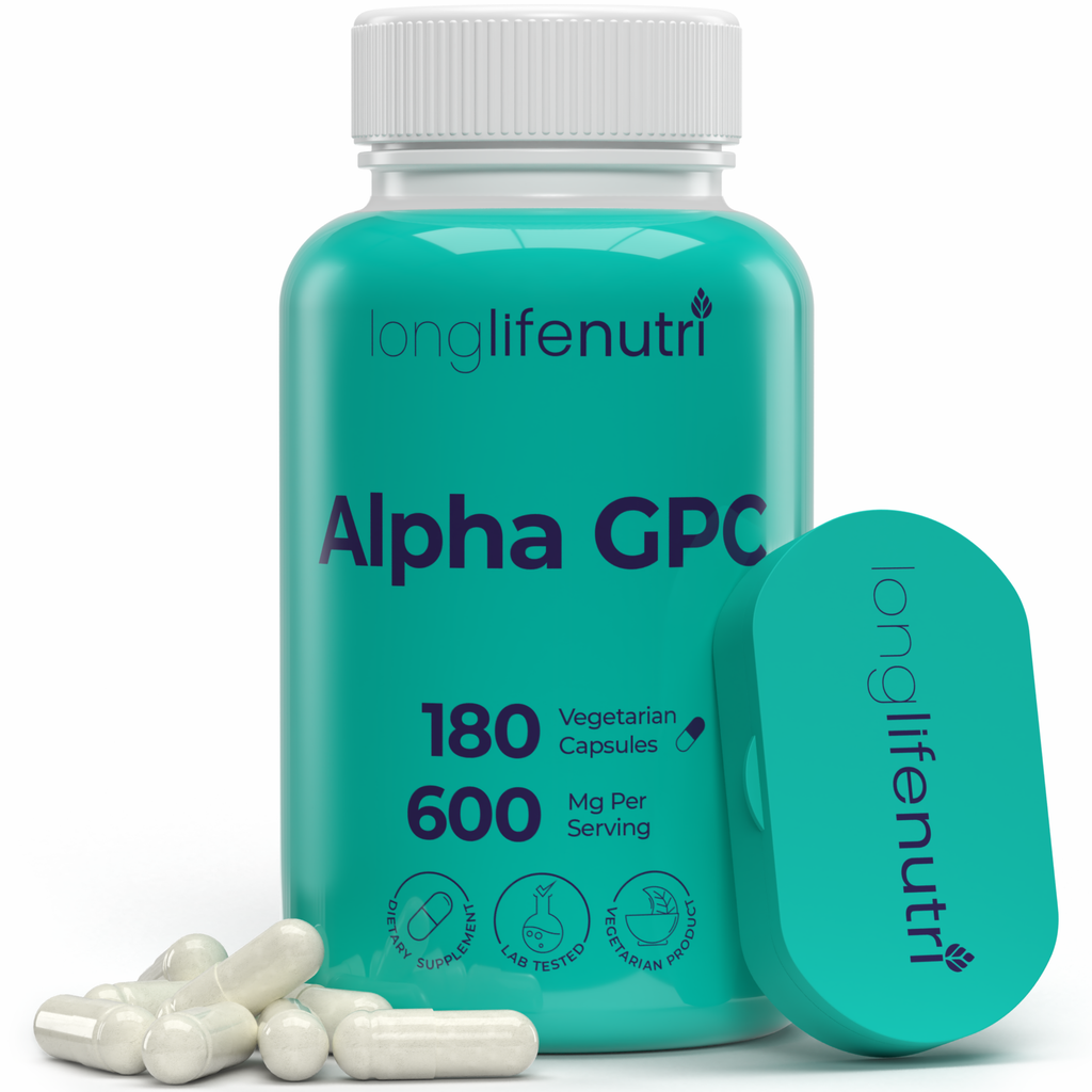 Alpha GPC Choline 300 mg - 180 Vegetarian Capsules