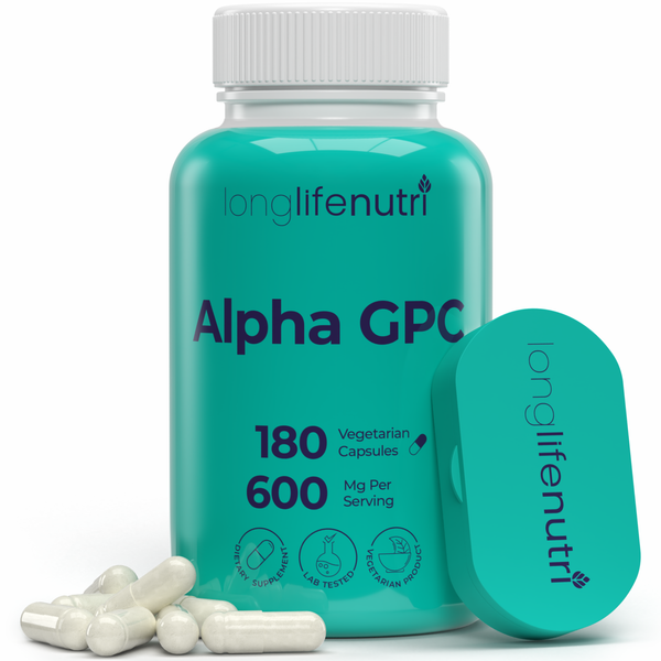 Alpha GPC Choline 300 mg - 180 Vegetarian Capsules
