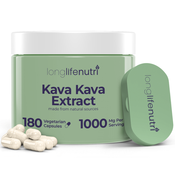 Kava Kava 1000mg - 180 Vegetarian Capsules