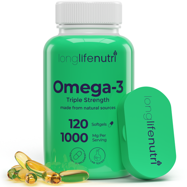 Omega 3 Fish Oil 1000 mg - 120 Softgels