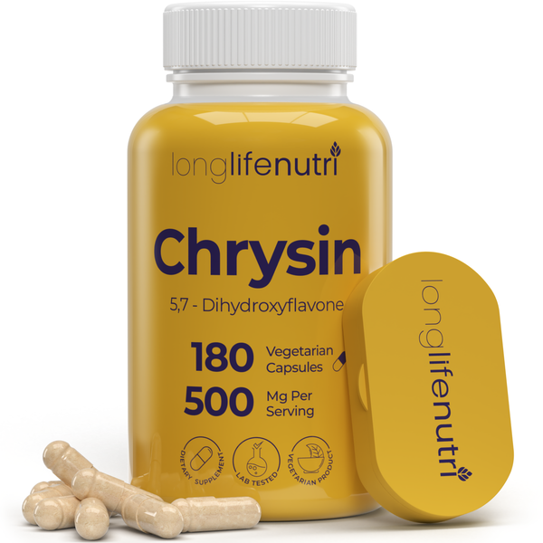 Chrysin 500mg – 180 Vegetarian Capsules, from Passion Flower