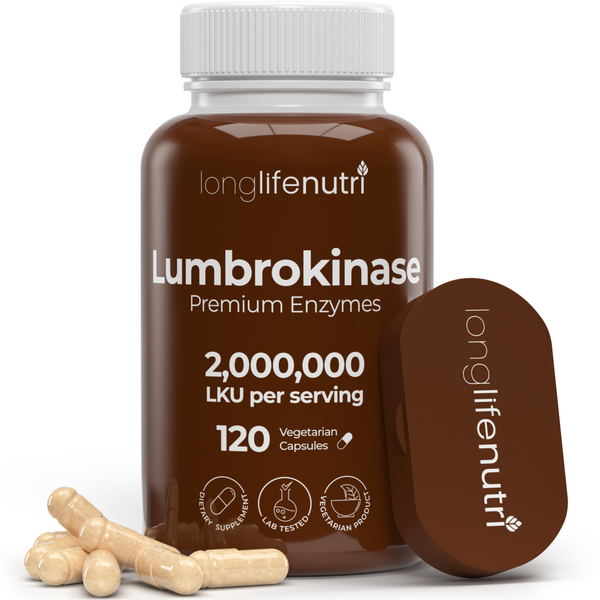 Lumbrokinase 100mg  – Maximum Activity 2,000,000 Units Per Serving