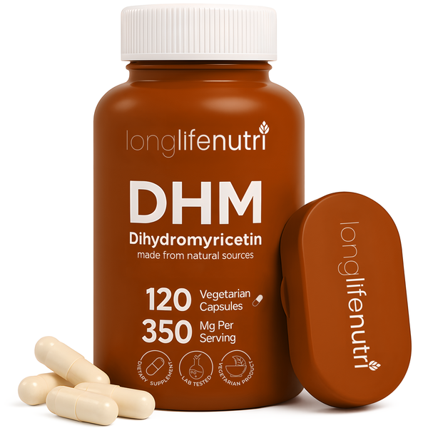Dihydromyricetin 350mg - 120 Vegetarian Capsules, Supplement for Daily Detox
