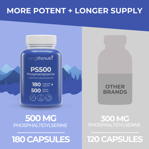 Phosphatidylserine 500 mg - 180 Vegetarian Capsules