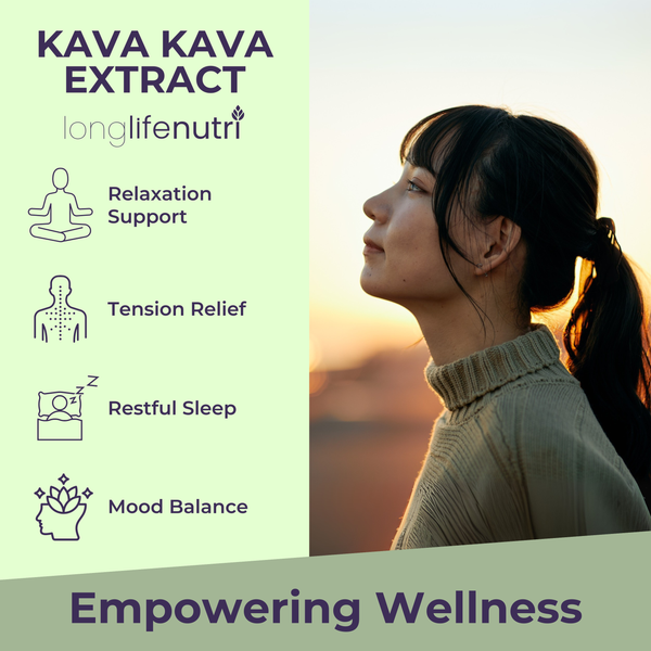 Kava Kava 1000mg - 180 Vegetarian Capsules