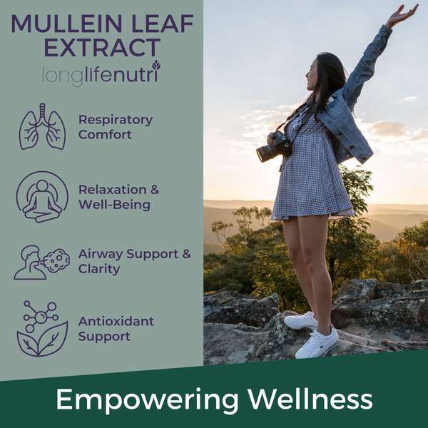Mullein Leaf 1,500mg - 200 Vegetarian Capsules