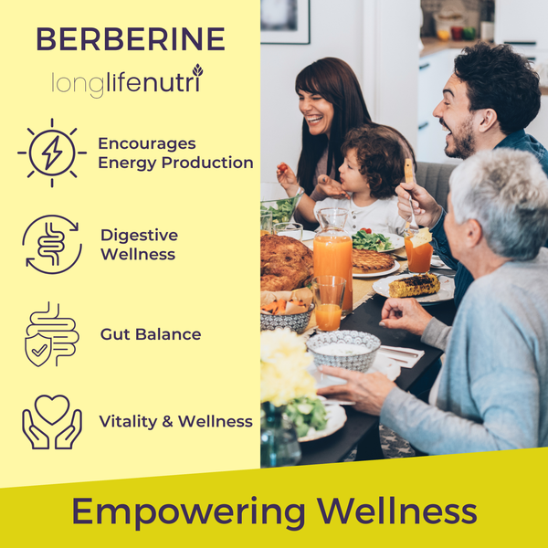 Berberine HCL 500 mg - 180 Vegetarian Capsules
