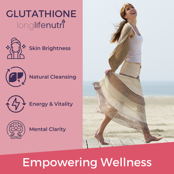 Reduced Glutathione 500mg – 180 Vegetarian Capsules, Natural Antioxidant