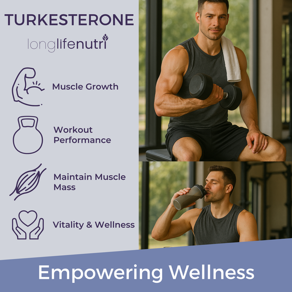 Turkesterone 1200mg - 120 Vegetarian Capsules, Lab Tested, Made in USA