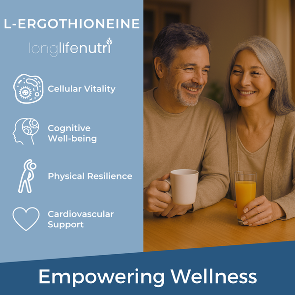 L-Ergothioneine 25mg - 4-Month Supply, Made in USA