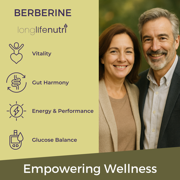 Berberine Liquid - 4 FL OZ for Gut Balance & Natural Energy, Raspberry Flavor