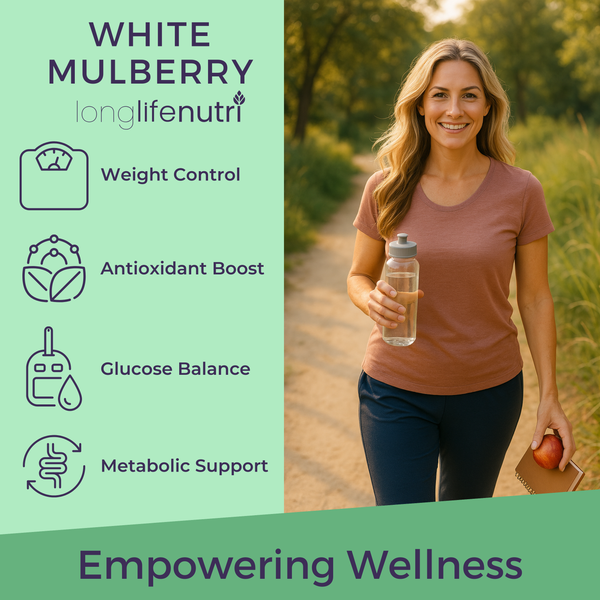 White Mulberry Leaf Extract 2,500mg - 200 Vegetarian Capsules