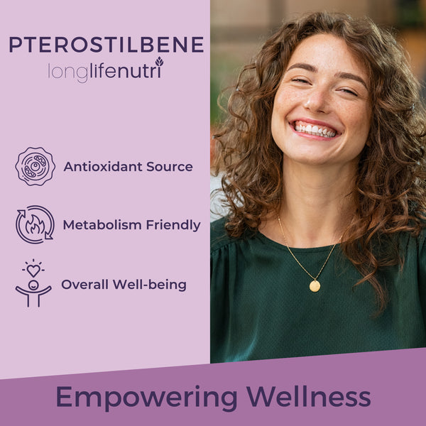 Pterostilbene 150mg - 180 Vegetarian Capsules
