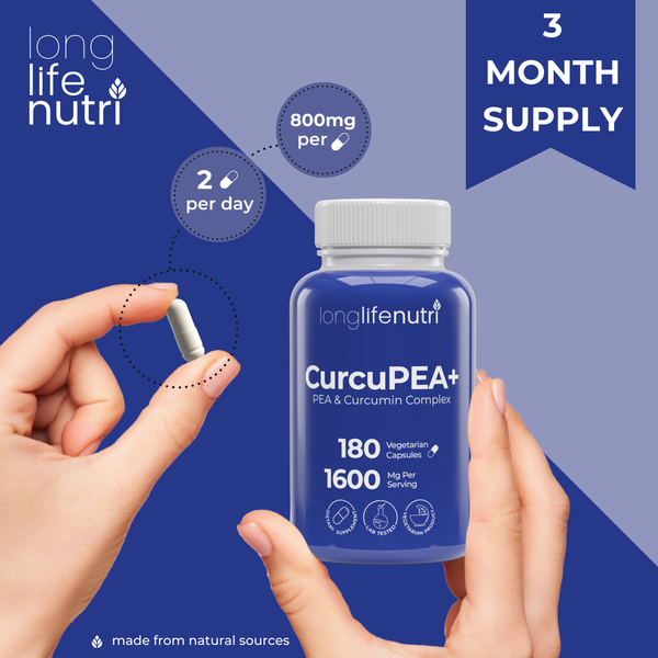 CurcuPEA+ (Palmitoylethanolamide + Turmeric Complex 600mg/1000mg)