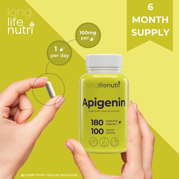 Apigenin 100mg - 180 Vegetarian Capsules