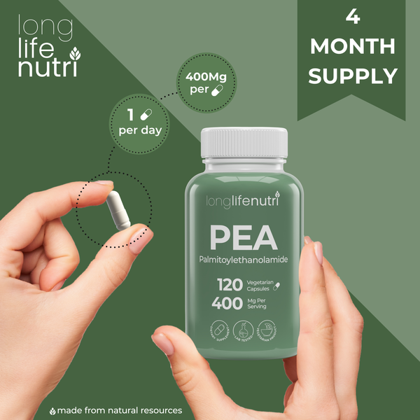 Palmitoylethanolamide 400 mg - 120 Vegetarian Capsules