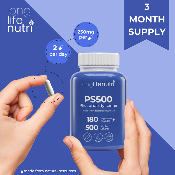 Phosphatidylserine 500 mg - 180 Vegetarian Capsules