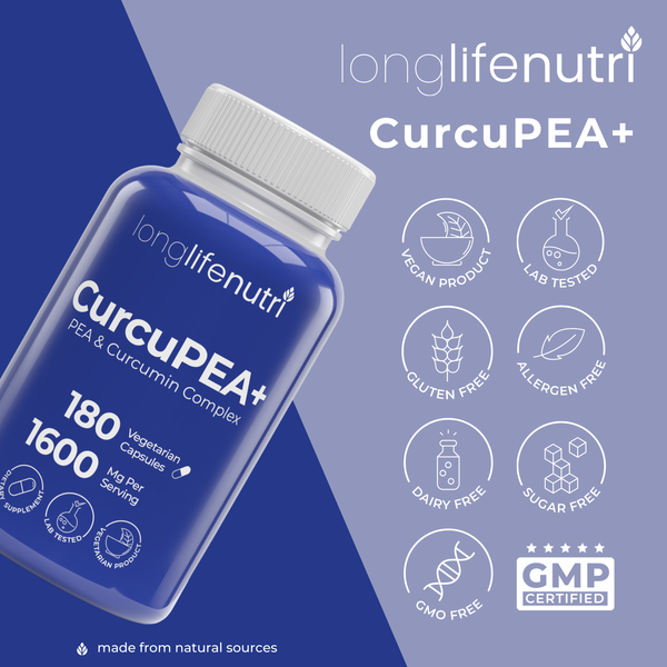 CurcuPEA+ (Palmitoylethanolamide + Turmeric Complex 600mg/1000mg)