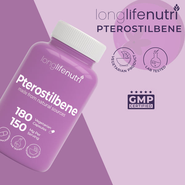 Pterostilbene 150mg - 180 Vegetarian Capsules