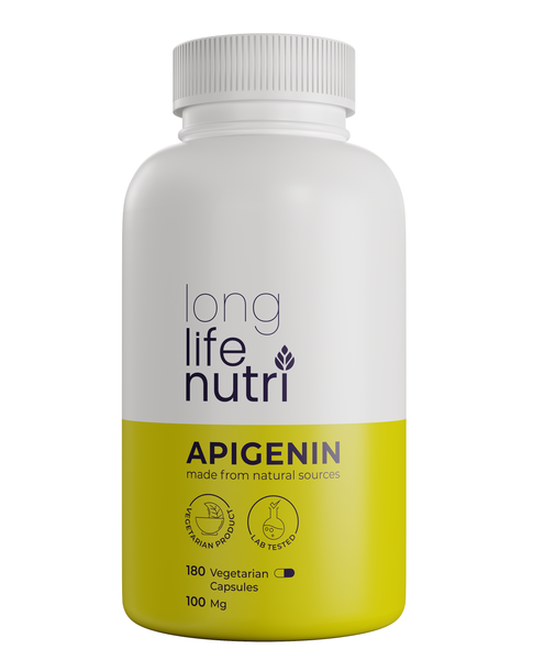 Apigenin 100mg - 180 Vegetarian Capsules LongLifeNutri