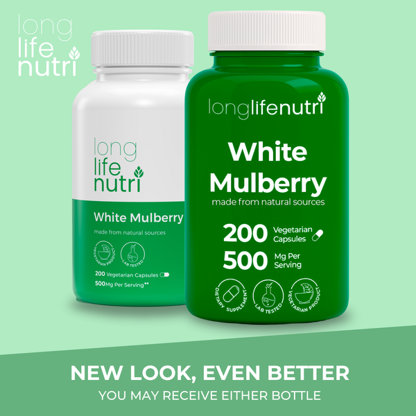 White Mulberry Leaf Extract 2,500mg - 200 Vegetarian Capsules