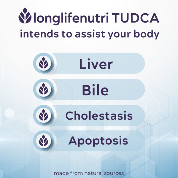 TUDCA 500mg - 60 Vegetarian Capsules LongLifeNutri