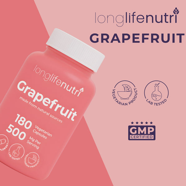 Grapefruit 500mg - 180 Vegetarian Capsules, Daily Energy & Balance