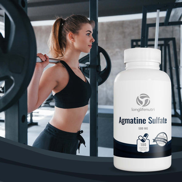 Agmatine Sulfate 500mg - 180 Vegetarian Capsules LongLifeNutri