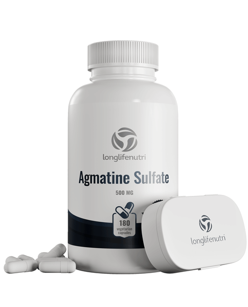 Agmatine Sulfate 500mg - 180 Vegetarian Capsules
