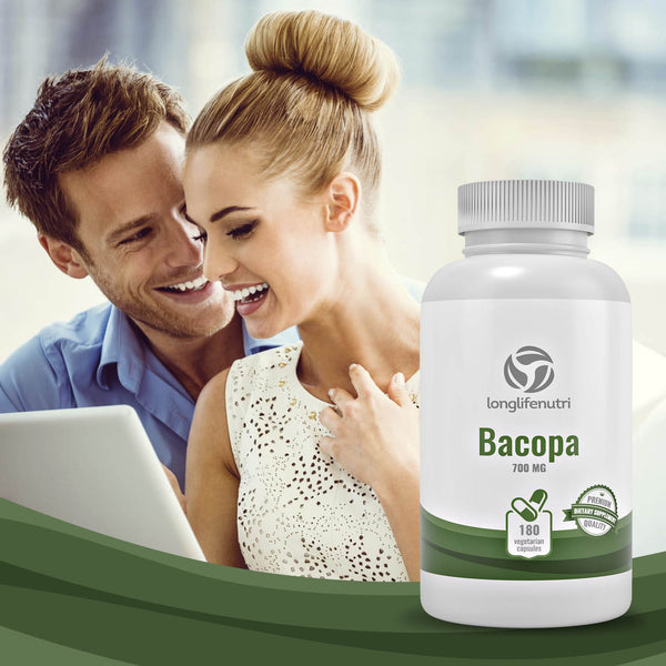 Bacopa Monnieri Extract 700 mg - 180 Vegetarian Capsules LongLifeNutri