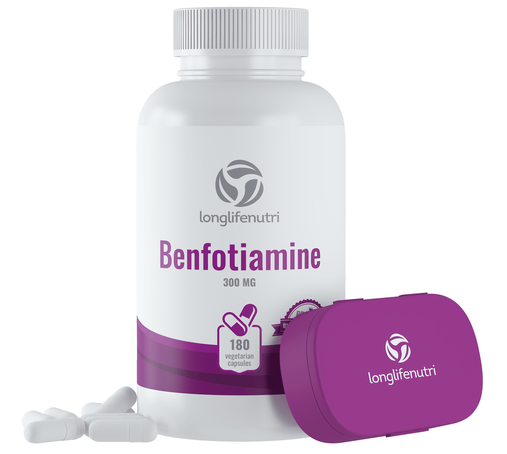 Benfotiamine 300 mg - 180 Vegetarian Capsules - LongLifeNutri