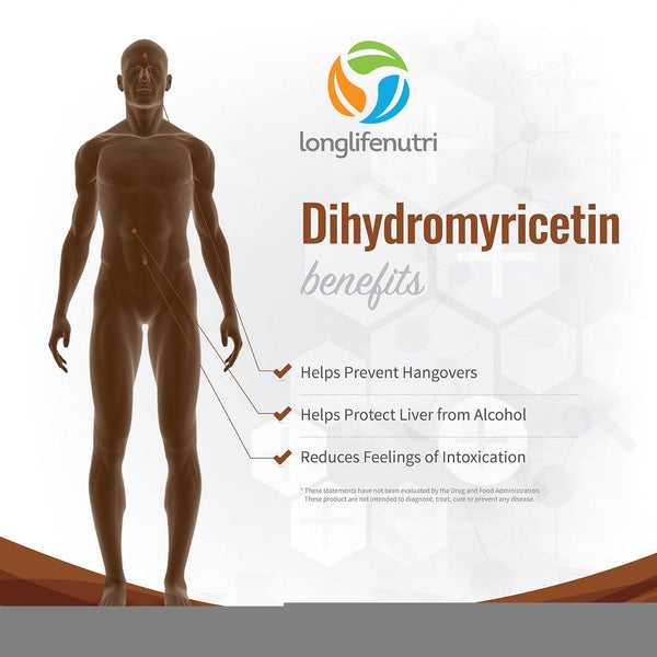 Dihydromyricetin 350 mg - 120 Vegetarian Capsules - LongLifeNutri