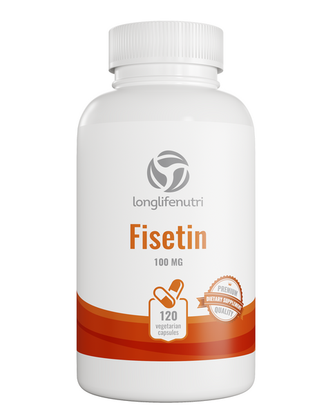 Fisetin 100mg - 120 Vegetarian Capsules LongLifeNutri