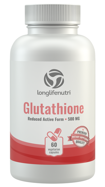 Reduced Glutathione 500 mg with Milk Thistle and Alpha Lipoic Acid LongLifeNutri