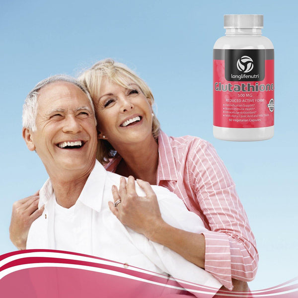 Reduced Glutathione 500 mg with Milk Thistle and Alpha Lipoic Acid LongLifeNutri